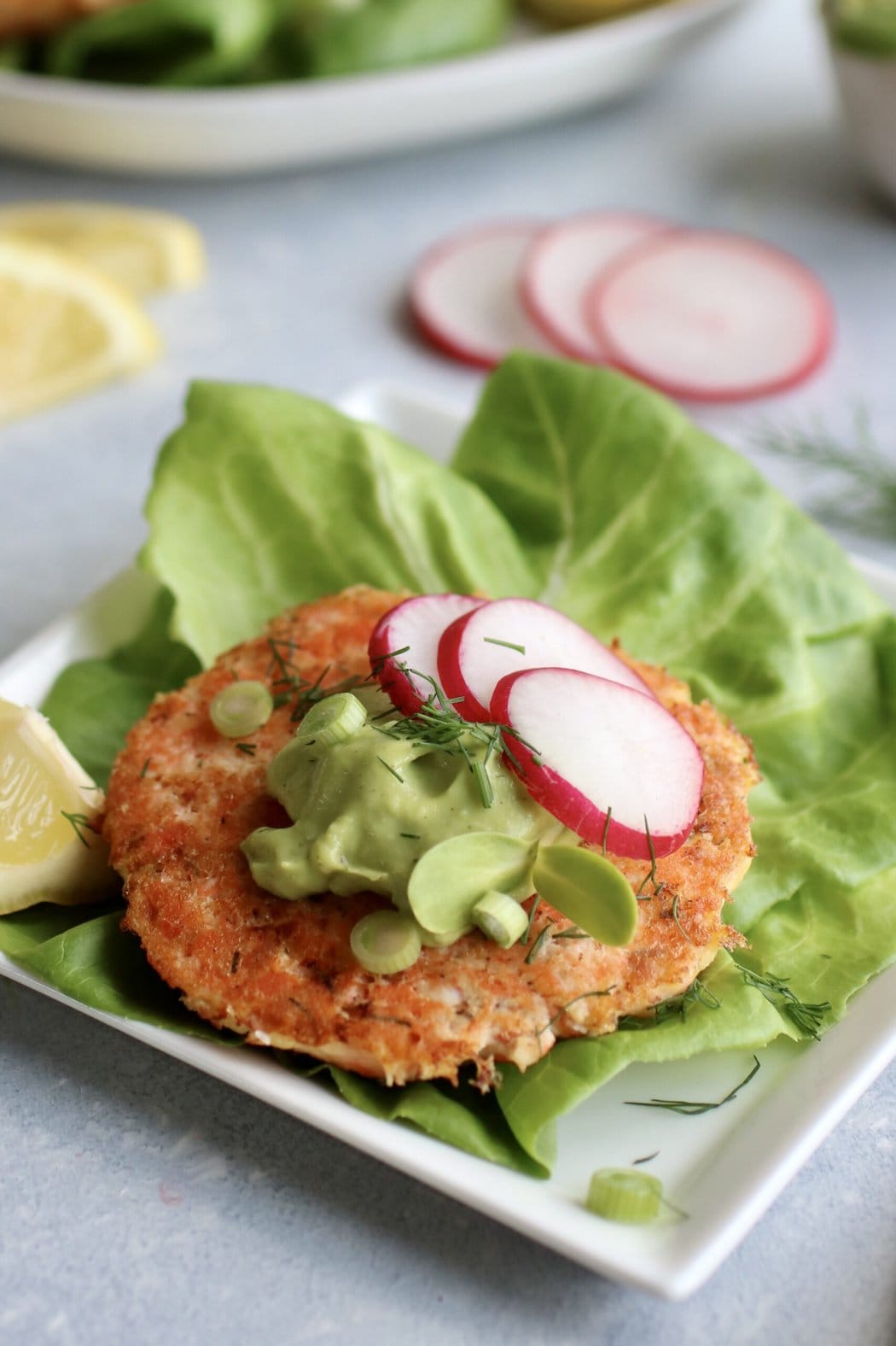 Salmon Burgers With Avocado - Kim's Cravings