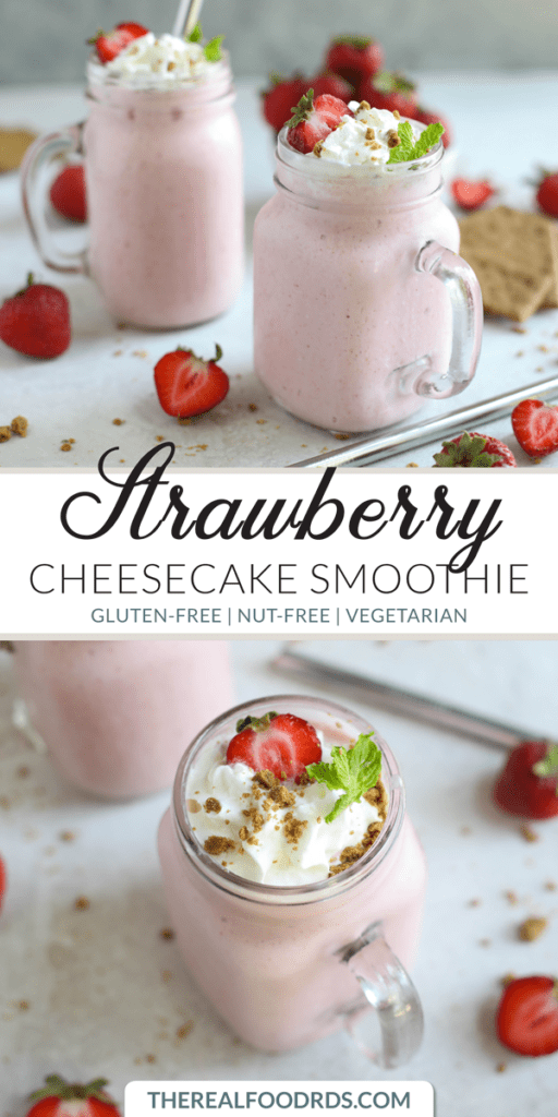 Strawberry Cheesecake Smoothie - The Real Food Dietitians