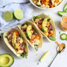 Vegan Cauliflower Sweet Potato Tacos