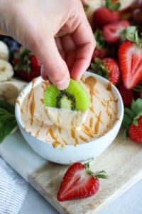Easy Peanut Butter Yogurt Fruit Dip