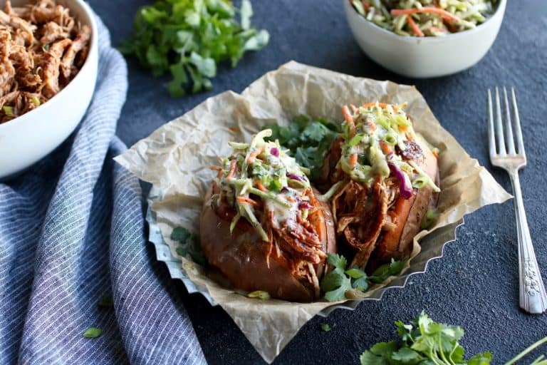 Meal Prep Shredded BBQ Chicken Salad Bowls - Sinful Nutrition