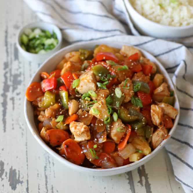 Skillet Sweet and Sour Chicken (Whole30) - The Real Food Dietitians