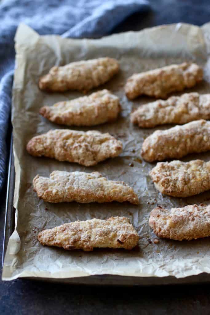 Buffalo Chicken Strips with Buffalo Ranch (Whole30)