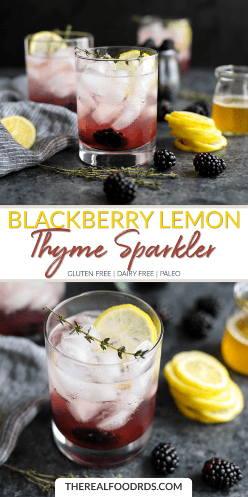 Long pin image for Blackberry Lemon Thyme Sparkler 