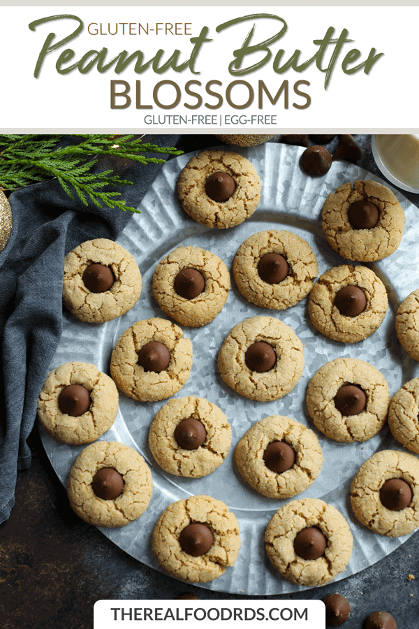 Short Pin Image for Gluten-free Peanut Butter Blossoms