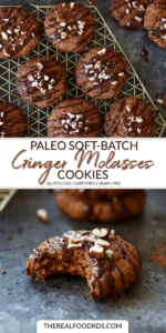 Paleo Soft-Batch Ginger Molasses Cookies - The Real Food Dietitians