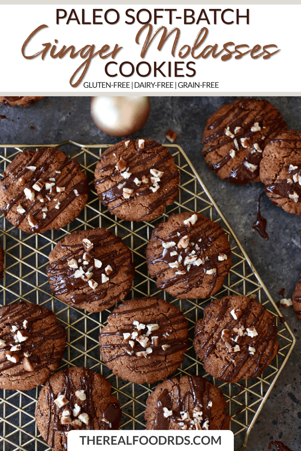 Short Pin Image for Paleo Soft-Batch Ginger Molasses Cookies