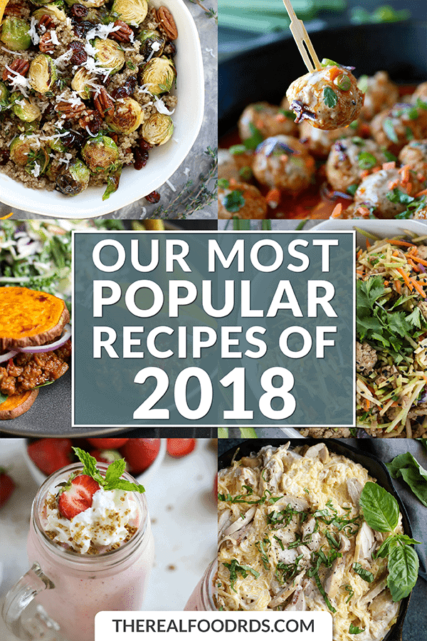 Short Pin Image for Our Most Popular Recipes of 2018