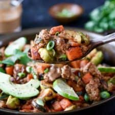 BBQ Ranch Turkey Veggie Skillet