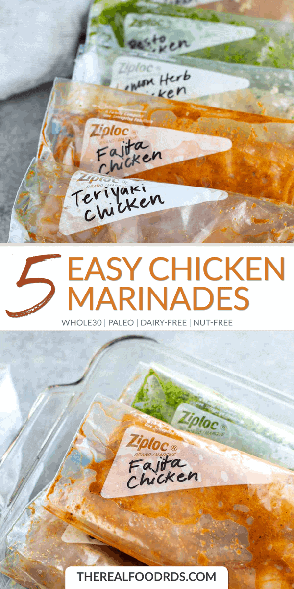 Long Pin Image for 5 Easy Chicken Marinades