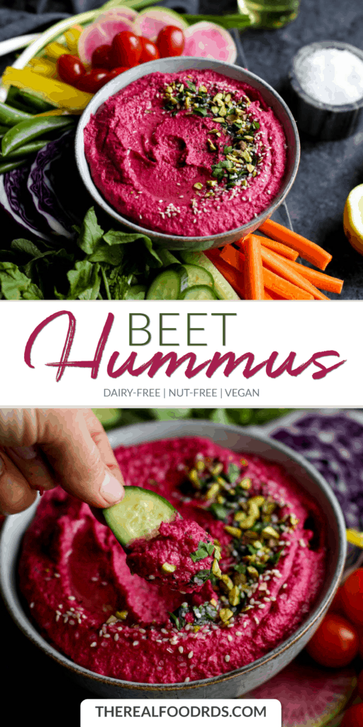 Long Pin Image for Beet Hummus