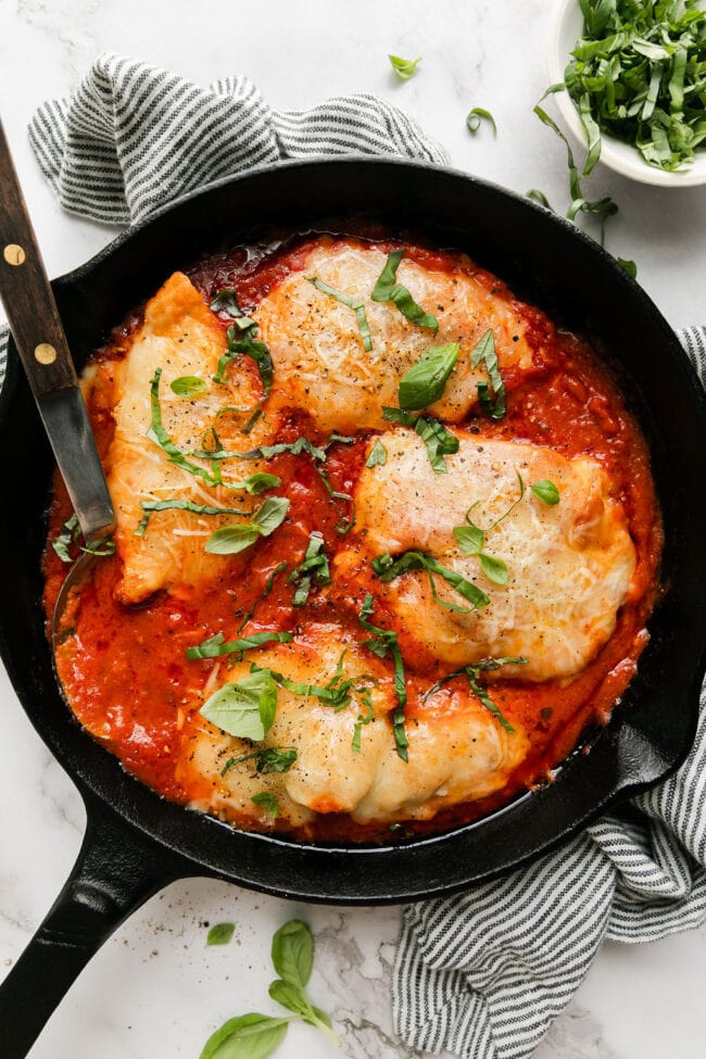 Healthy Chicken Parmesan (30 minute meal) - The Real Food Dietitians