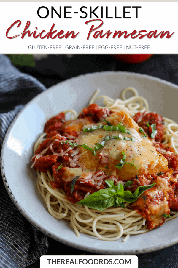 Short Pin Image for One-Skillet Chicken Parmesan