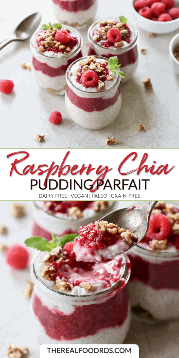 Long Pin Image for Raspberry Chia Pudding Parfait