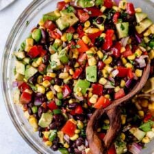 Black Bean and Corn Salsa with Avocado