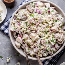 Blue Cheese Potato Salad with Chives
