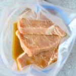 Hawaiian Marinade. One of the 5 pork marinades in a zip-top bag.