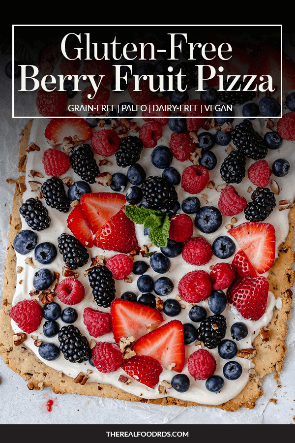Pin Image for Gluten-Free Berry Fruit Pizza
