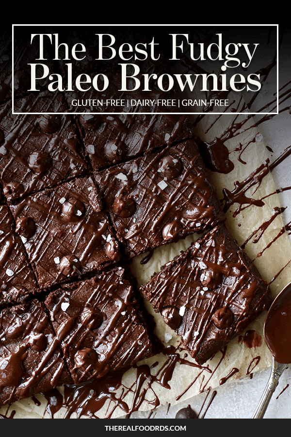 Pin Image for The Best Fudgy Paleo Brownies