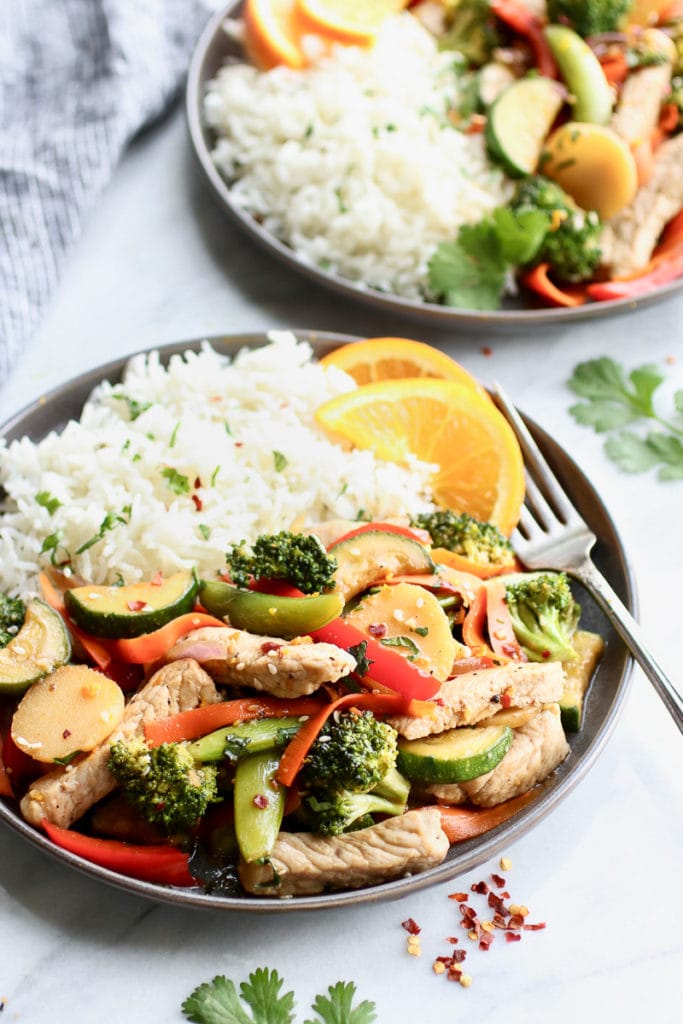 Easy Orange Pork Stir-Fry - The Real Food Dietitians