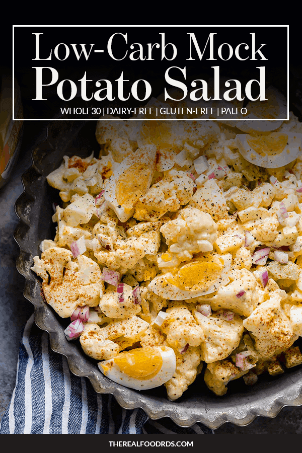 Pin image for Low-Carb Mock Potato Salad