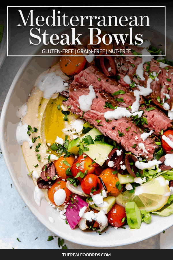 Pin image for Mediterranean Steak Bowls