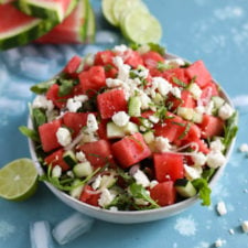 Watermelon-Cucumber Salad with Feta