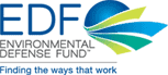 Environmental Defense Fund logo that is linked to the Seafood Selector. 