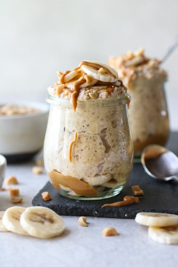 Peanut Butter Banana Overnight Oats