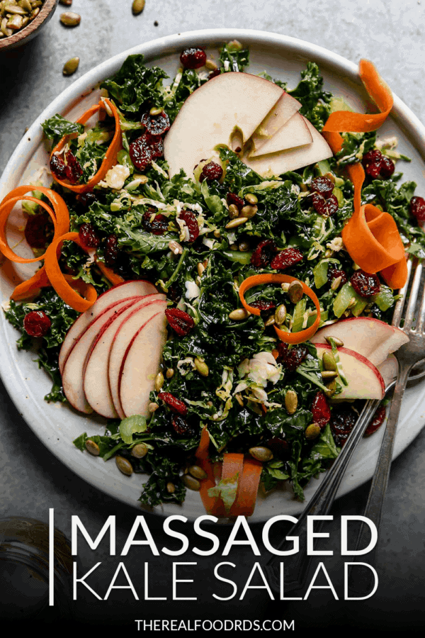 Pin image for Massaged Kale Salad