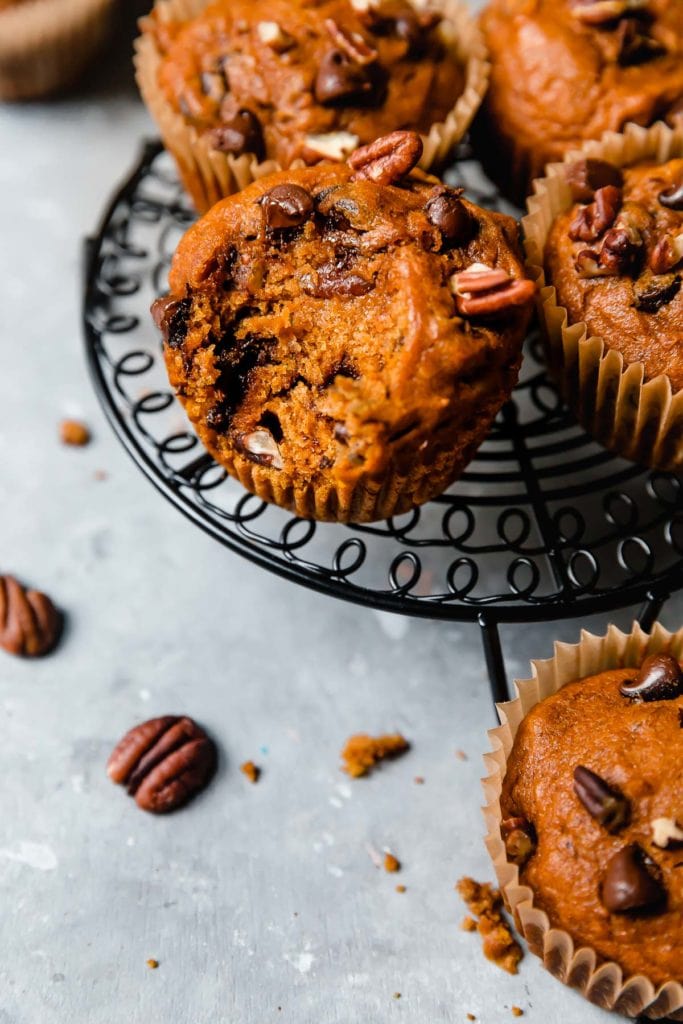 Gluten-free Pumpkin Chocolate Chip Muffins