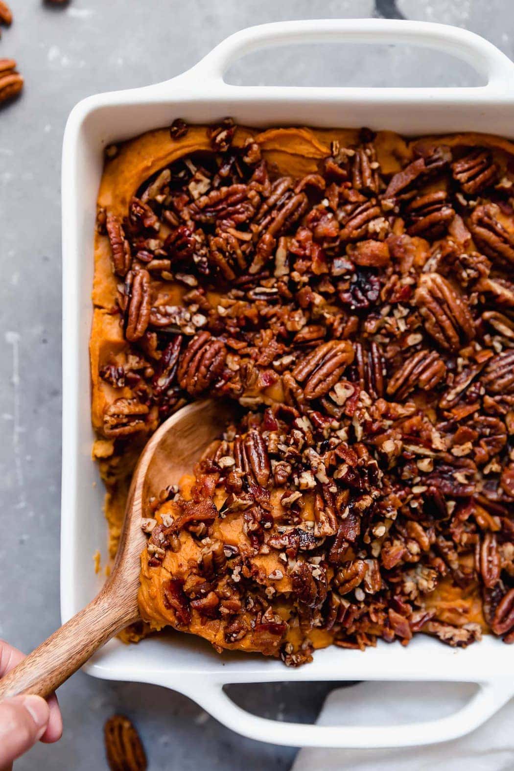 Healthy Sweet Potato Casserole With Pecans