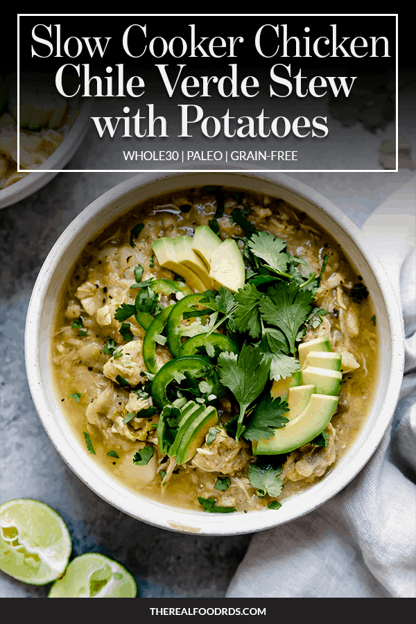 Slow Cooker Green Chili Chicken (5-Ingredients!) - Real Food Whole