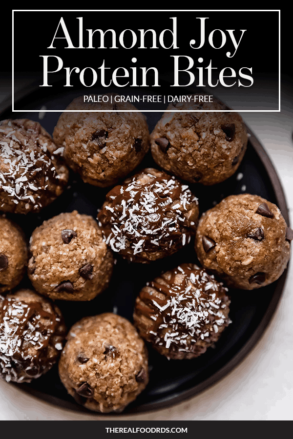 Pin image for Almond Joy Protein Bites