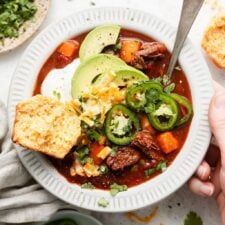 Slow Cooker Chuck Roast Chili Recipe
