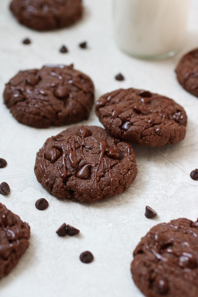 Chocolate Peanut Butter Protein Cookies - The Real Food Dietitians