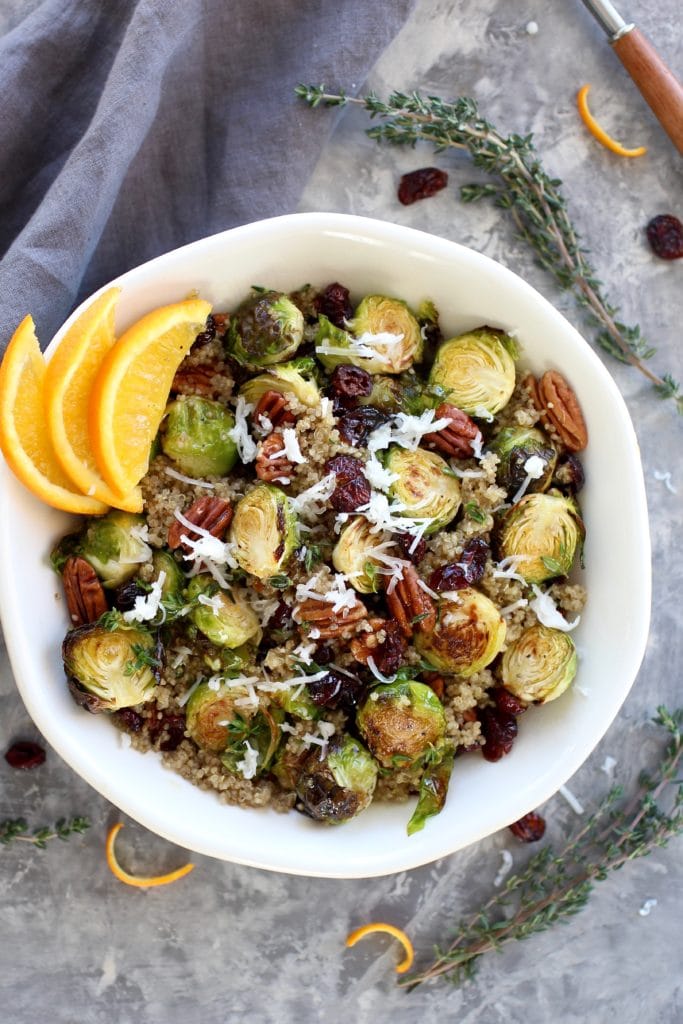 Photo of Roasted Brussels Sprouts Quinoa Salad - 9 Healthy Quinoa Recipes
