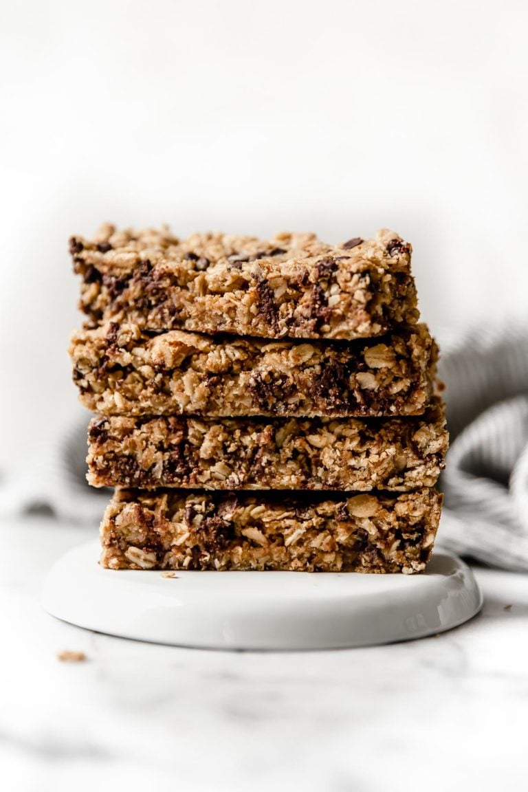 5-Ingredient Healthy Peanut Butter Granola Bars (5-Min Prep) - The Real ...