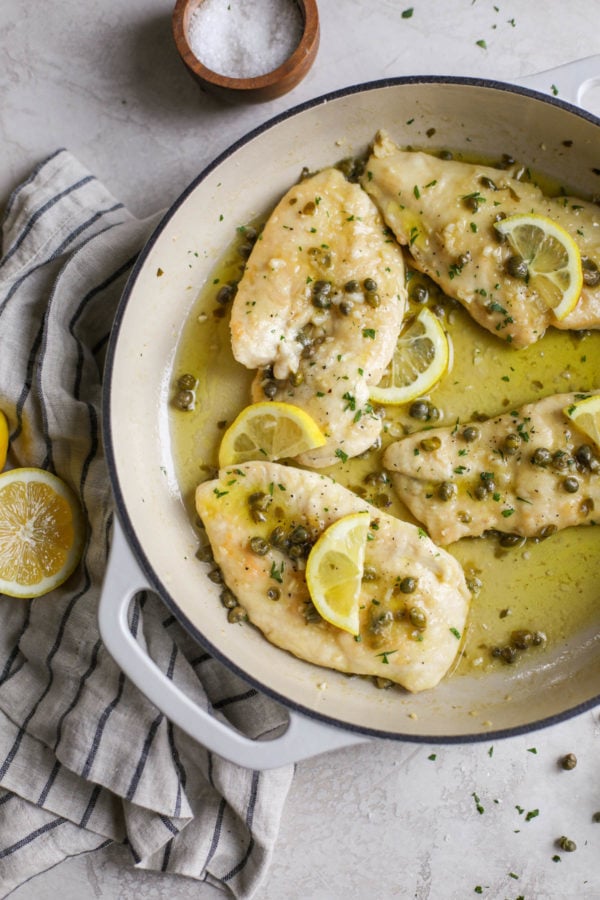 Skillet Chicken Piccata - The Real Food Dietitians