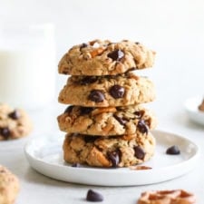 Peanut Butter Chocolate Chip Pretzel Cookies