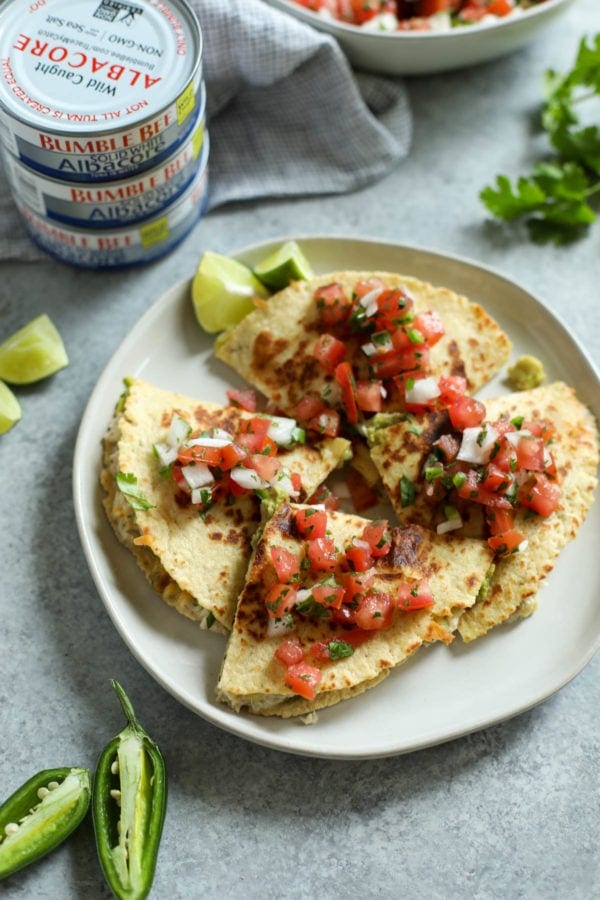 Tuna Melt Quesadillas Ready to Serve