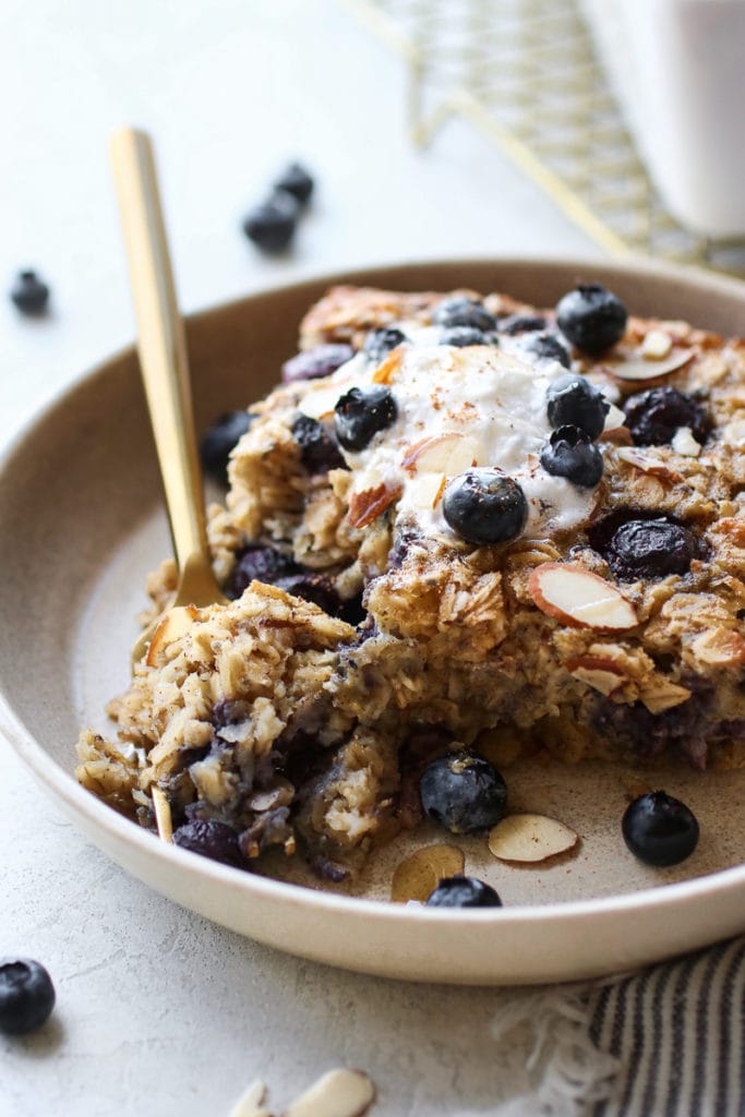 Healthy Blueberry Baked Oatmeal (Gluten-free) - The Real Food Dietitians