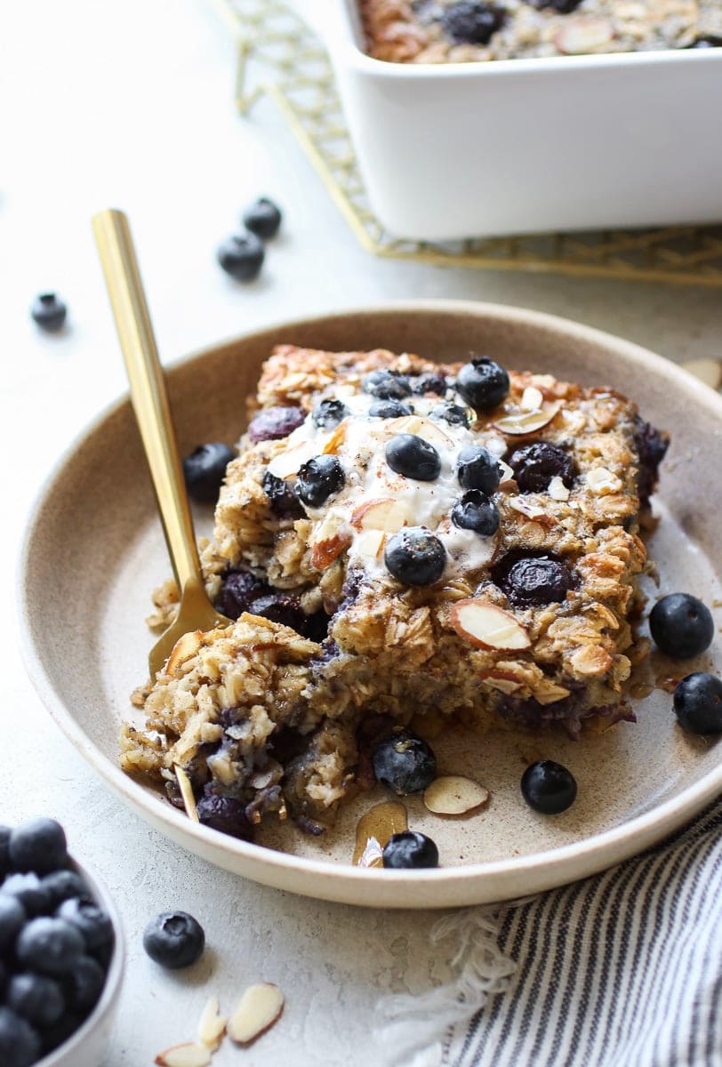 Healthy Blueberry Baked Oatmeal (Glutenfree) The Real Food Dietitians