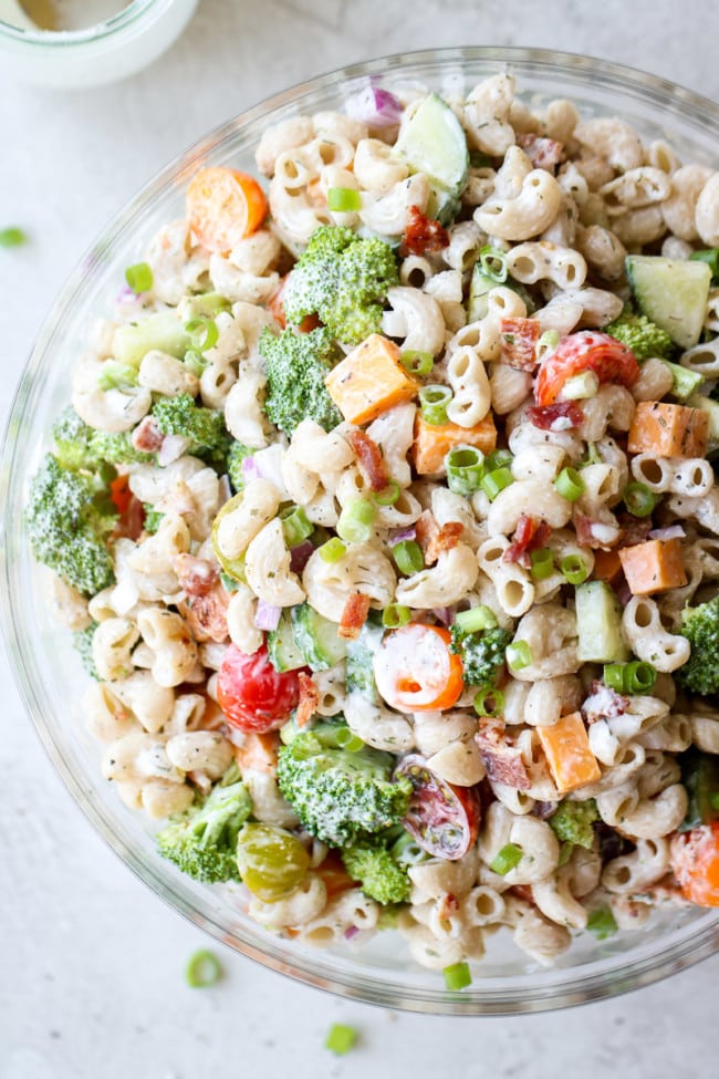 Creamy Ranch Pasta Salad (Gluten-free) - The Real Food Dietitians