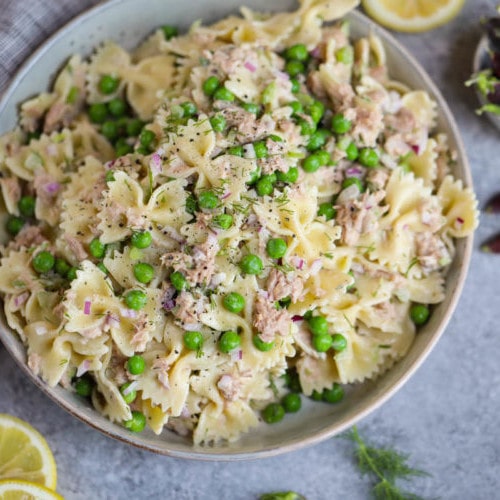 Easy, budget-friendly, and ready in less than 30 minutes, this Lemon-Dill Tuna Pasta Salad will become a family favorite.