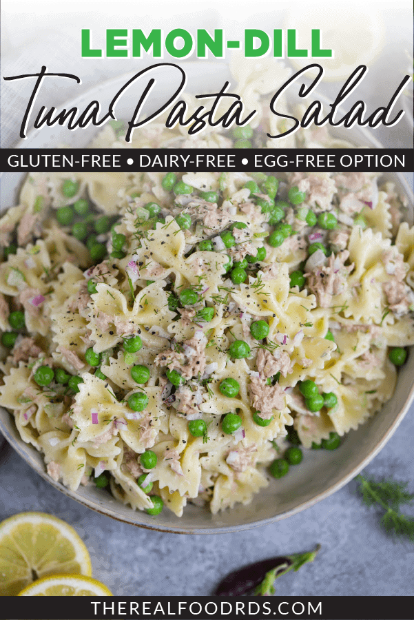Pin image for Lemon-Dill Tuna Pasta Salad (Gluten-Free)