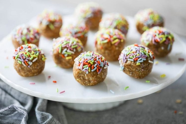 Birthday Cake Balls Packed with Protein