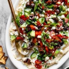 Greek Hummus Dip (Healthy!)