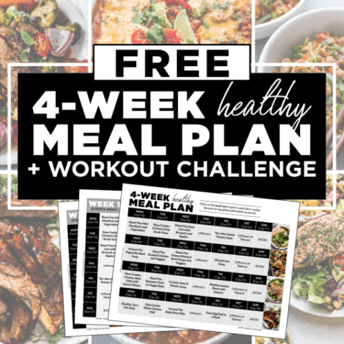 FREE 4-Week Healthy Meal Plan with Grocery List