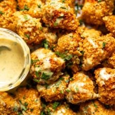 Baked Chicken Nuggets with Honey Mustard Dipping Sauce